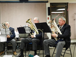 Anton, Phil and Dennis, euphoniums