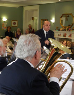 Conductor Frank, alto horn Bernice