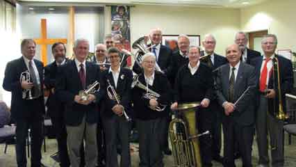 some of the brass band members
